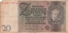 Bancnota Germania 20 Reichsmark 1929 - P181a VF ( vezi descriere )