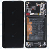 Huawei Mate 20 Pro (LYA-L09, LYA-L29, LYA-L0C) Capac frontal al modulului de afișare + LCD + digitizer + acumulator negru 02352FRL