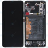 Huawei Mate 20 Pro (LYA-L09, LYA-L29, LYA-L0C) Capac frontal al modulului de afișare + LCD + digitizer + acumulator negru 02352FRL