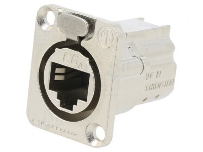 Conector Panou Cat6a Ecranat Feedthrough foto