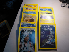 LOT de 11 reviste National Geographic 1976, fara luna septembrie, lb. engleza foto