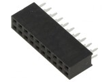 Soclu Pin Mamă 20P 2,54mm THT PCB Drept