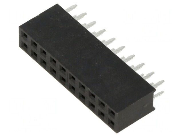 Soclu Pin Mamă 20P 2,54mm THT PCB Drept
