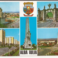 Carte Postala veche - Alba Iulia, Circulata 1977