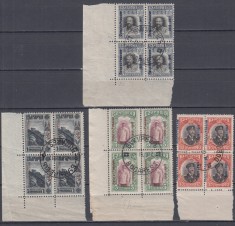 ROMANIA 1917 POSTA BULGARA BLOCURI 4 TIMBRE SUPRATIPAR STAMPILA BUCURESTI 917 foto