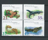 Angola 2002 MNH, nestampilat - Mi. 1674-77 - Reptile, fauna, animale