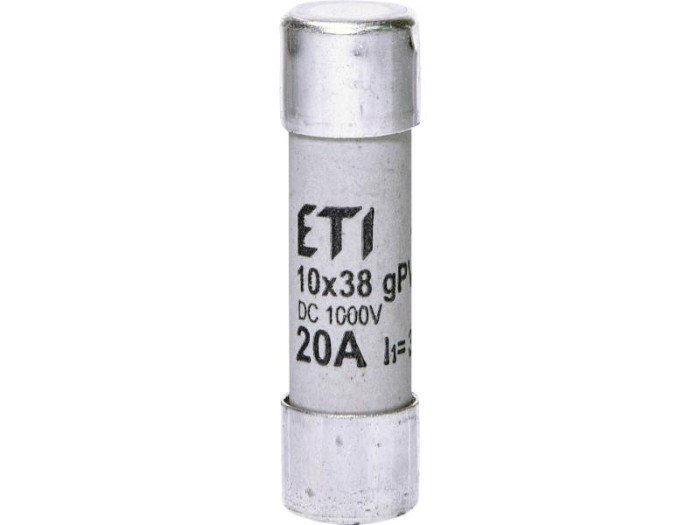 Siguranta fuzibila voltaica 20A CH10X38 gPV 1000V Eti 002625085