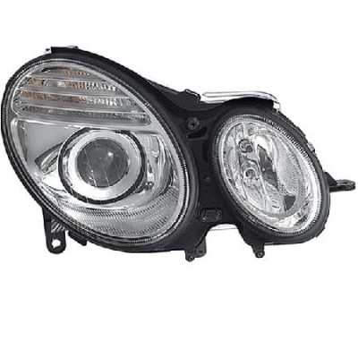 Far MERCEDES Clasa E (W211) Sedan/Combi, 06.2006-12.2009, HELLA, fata, partea dreapta, tip bec H7+H7+PY21W+W5W; electric; cu motor; foto