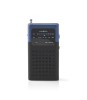 Radio FM de buzunar negru/albastru 1.5W Nedis
