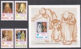 St. Lucia 1979 - Anul Internațional al Copilului - Picturi celebre, Serie + Colita, MNH