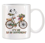 Cana alba personalizata It&#039;s ok to be different, INOVATIX&reg;. 330ml