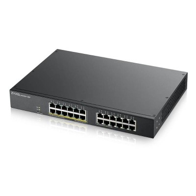 Zy GS1900-24, 24-port GbE L2, 12 Prt POE foto