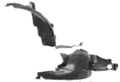 Carenaj roata Mercedes Clasa B (W245), 05.2005-06.2011, partea Dreapta, Punte fata partea din spatele rotii, A1696982830, 5035FP2T polietilena
