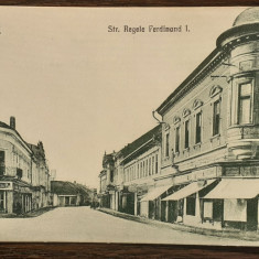 (160) CARTE POSTALA ROMANIA - LUGOJ - STRADA REGELE FERDINAND I