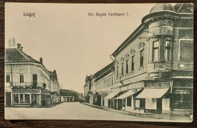 (160) CARTE POSTALA ROMANIA - LUGOJ - STRADA REGELE FERDINAND I foto