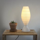 Veioza Tagwerk Fraktal 3D Print 1XE27 Alb
