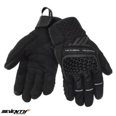 Manusi barbati pentru scuter - motocicleta Naked/Adventure vara Seventy model SD-N60 Two Stroke culoare: negru &ndash; degete tactile XXXL (12 cm)