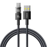 Baseus - Data Cable Display 2 (P10382701111-00) - Fast Charging, USB to Type-C, Digital Display, 100W, 2m - Cosmic Black