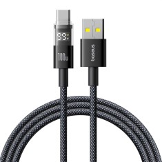 Cablu date USB-C Fast Charging, negru Baseus, P10382701121-00 foto