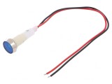 Lampă LED Albastră 24V &Oslash;10mm