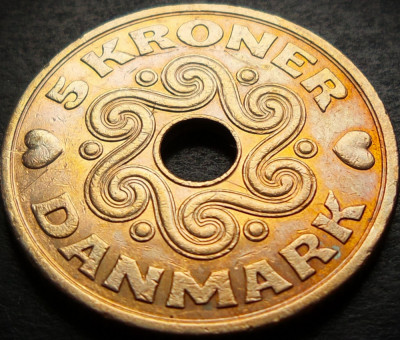 Moneda 5 COROANE / Kroner - DANEMARCA, anul 1994 * cod 4143 foto