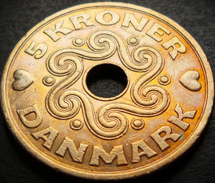 Moneda 5 COROANE / Kroner - DANEMARCA, anul 1994 * cod 4143