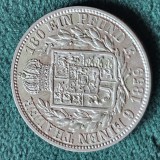 Germania , Hannover 1/6 TALER 1859 B , argint , stare f buna