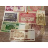 Lot bancnote 8 bucati Belarus Austria