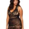 Rochita Sexy Cu Dantela, Negru, Plus Size