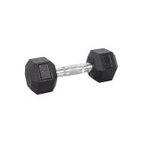 Gantera hexagonala cauciucata inSPORTline Hexsteel 2 kg pentru fitness