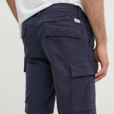 Pepe Jeans pantaloni scurti GYMDIGO CARGO barbati, culoarea albastru marin, PM801077