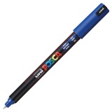Marker UNI PC-1MR Posca, 0.7 mm,varf fin metalic,albastru