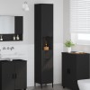 VidaXL Dulap de baie &icirc;nalt Negru 31.5 x 33 x 190 cm Lemn compozit 883405