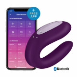 Vibrator pentru cupluri - Satisfyer Double Joy Violet