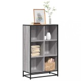 VidaXL Bibliotecă, gri sonoma, 65,5x33x107,5 cm, lemn prelucrat