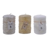 Cumpara ieftin Lumanare - Wax Pillar with Ribbon and Tag- mai multe culori | Kaemingk