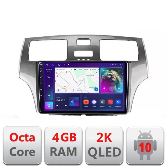 Navigatie Lexus ES intre anii 2001-2006 Android Octa Core Ecran 2K QLED GPS 4G 4+32GB 360 KIT-ES-2001+EDT-E409-2K CarStore Technology