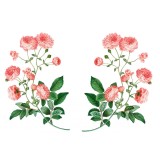 Sticker decorativ Trandafir Rosa Centifolia, Roz, 55 cm, 1174ST