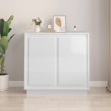 vidaXL Servantă, alb extralucios, 80x34x75 cm, lemn prelucrat