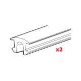 Set 2 cauciucuri inferioare pentru bare portbagaj Silenzio Alumia Helio Quadra Snap - L = 125 cm Garage AutoRide