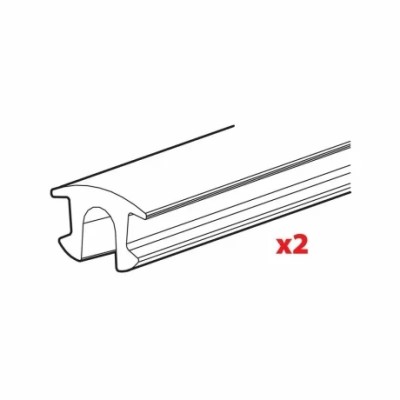 Set 2 cauciucuri inferioare pentru bare portbagaj Silenzio Alumia Helio Quadra Snap - L = 125 cm Garage AutoRide foto