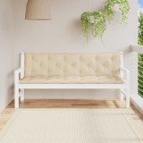 vidaXL Perne bancă de grădină 2 buc., bej, 180x50x7cm, țesătură oxford