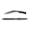 Set maceta si sabie, DEPOX&reg;, otel inoxidabil, argintiu, 44 cm