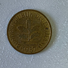 Moneda 10 PFENNIG - 1987 J - Germania - KM 108 (284)