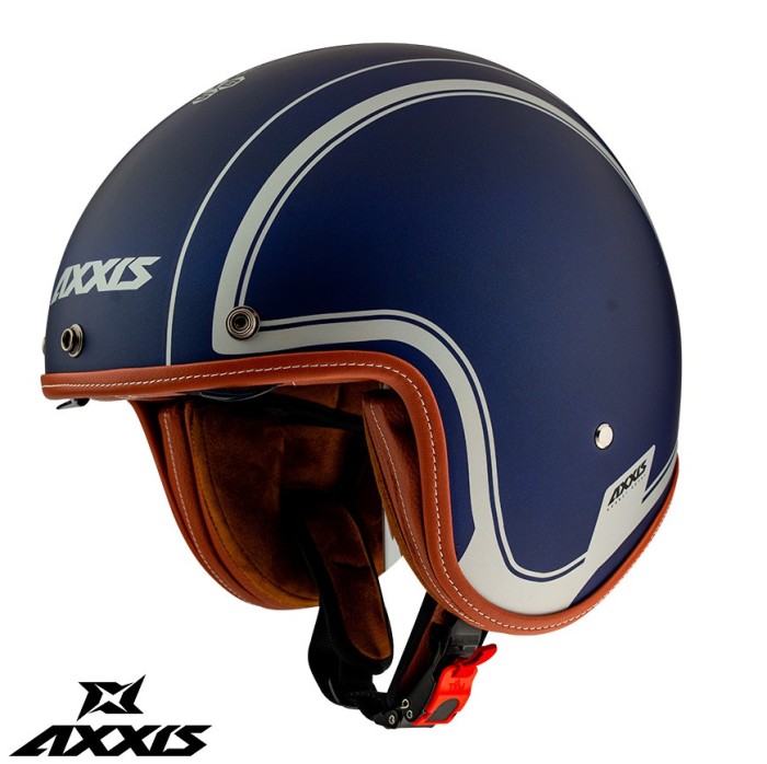 Casca pentru scuter - motocicleta Axxis model Hornet SV Royal A7 albastru mat (ochelari soare integrati) XS (53/54cm)