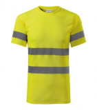 Cumpara ieftin Tricou Reflectorizant Galben, Benzi 3M, Unisex, Bumbac/Poliester, Vizibilitate Ridicata, EN ISO 20471 Clasa 2