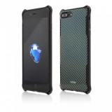 Husa Vetter pentru iPhone 8 Plus, 7 Plus, Clip-On Hybrid Xtra Protection, Carbon Look
