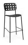 Cumpara ieftin Set 4 scaune bar otel negru Clover 52x45x109 cm