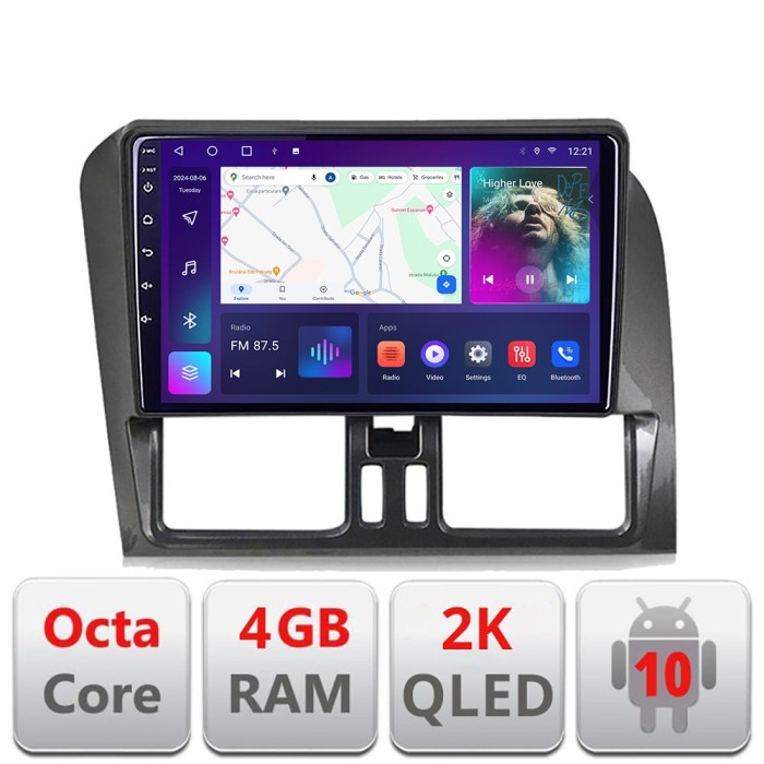 Navigatie dedicata Volvo XC60 2014-2018 sistem Sensus Connect C-272-14 Android Octa Core Ecran 2K QLED GPS 4G 4+32GB 360 kit-272-14+EDT-E409-2K CarSto