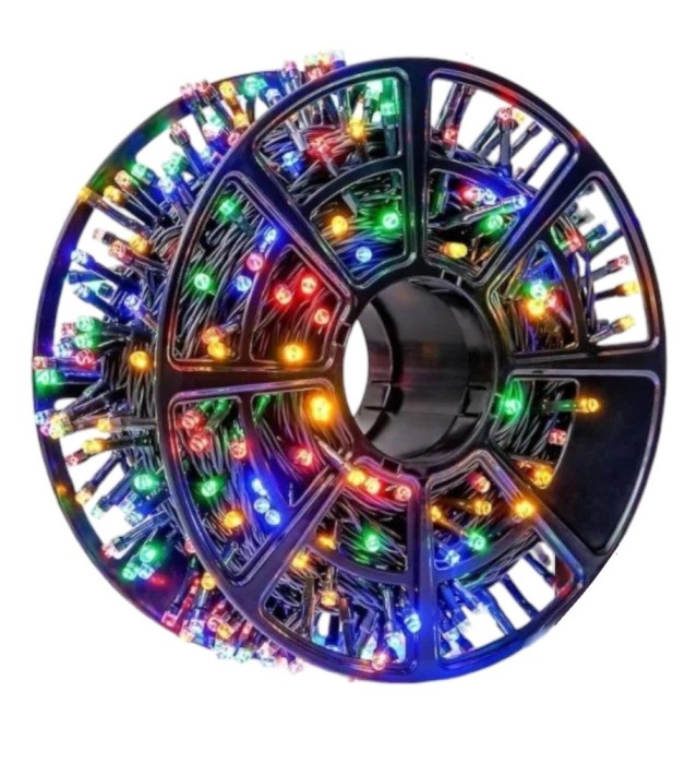 Instalație Rola 30m 180 LED-uri Multicolor Model Diamant